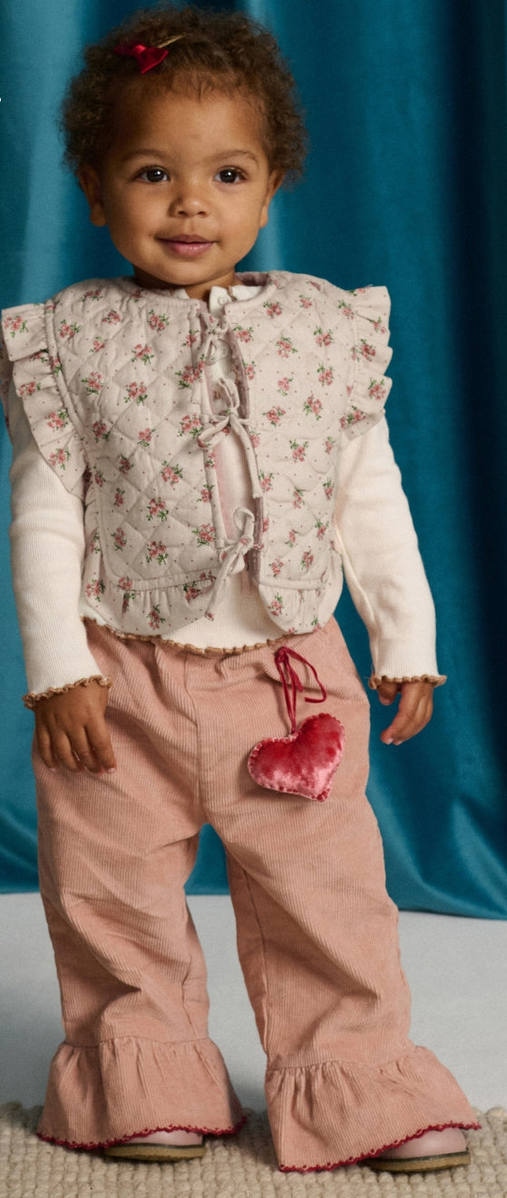 Baby Bessie Pants with Scallops, front