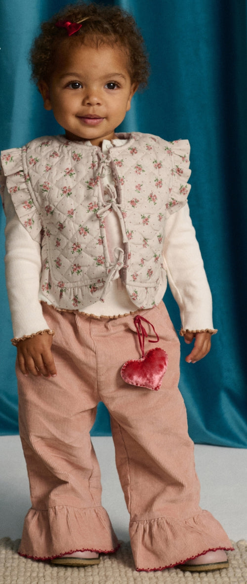 Baby Bessie Pants with Scallops, front