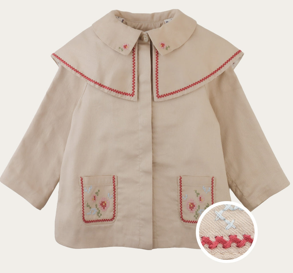 Beige Sybil Jacket, front