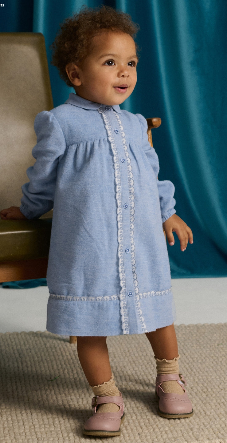 Blue Petunia Dress, front