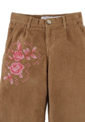 Brown Loreine Corduroy Pants, view 3