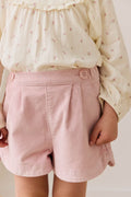 Corduroy Pink Shorts - Jamie Kay, front