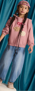 Denim Barrell Pant, front