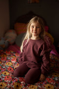 Dusty Plum Sweatsuit, front