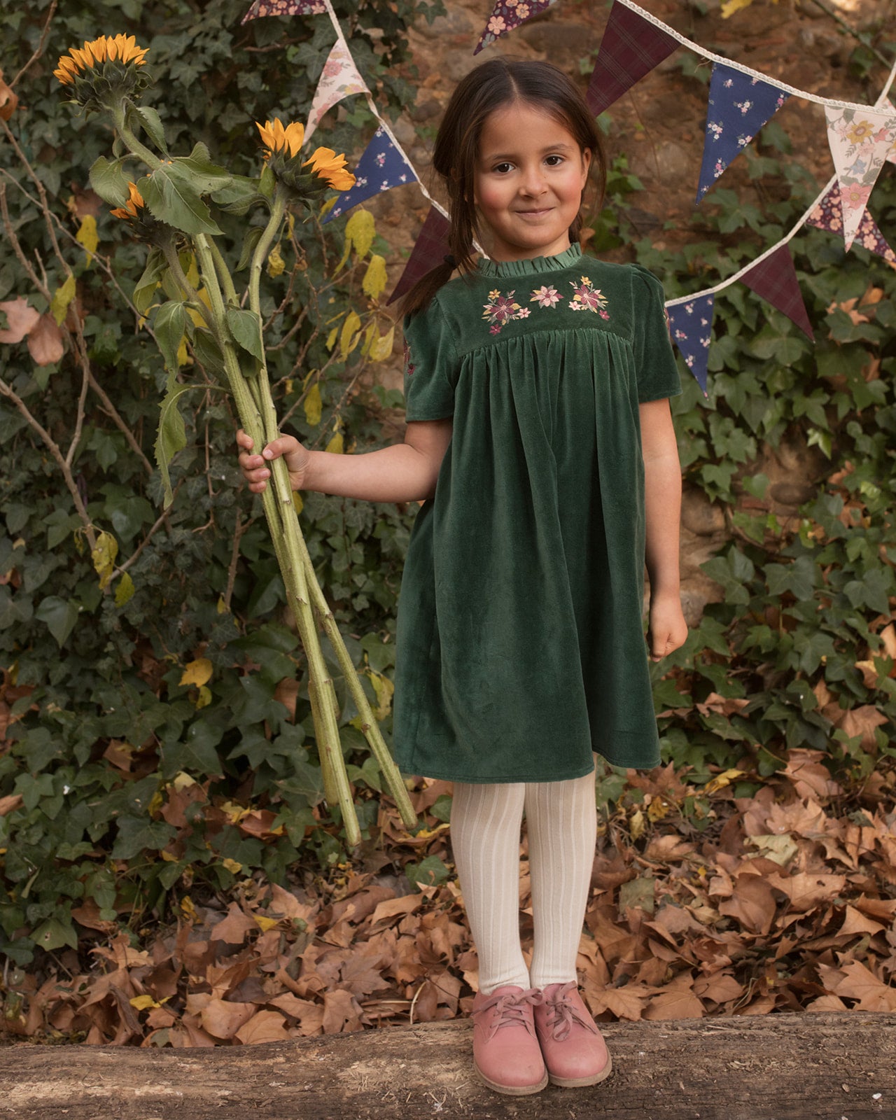 Erika Dress Forest, front