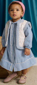 Flowered Eulalia Reversible Vest, front