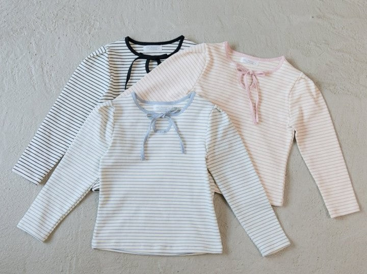 Mon Atelier Ribbon Stripe Tee
