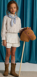Off White Muriel Top & Scarf, front