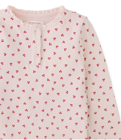 Pink Apolinaria Cherry Tee, view 2