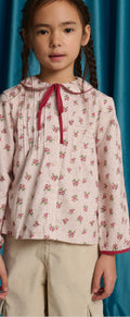 Pink Caridad Floral Blouse, front