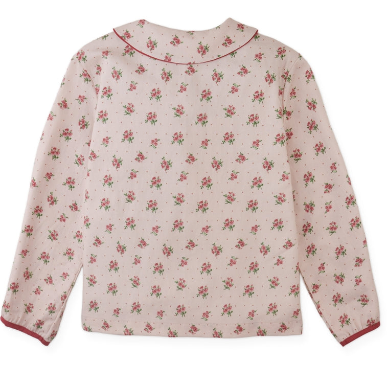 Pink Caridad Floral Blouse, view 2