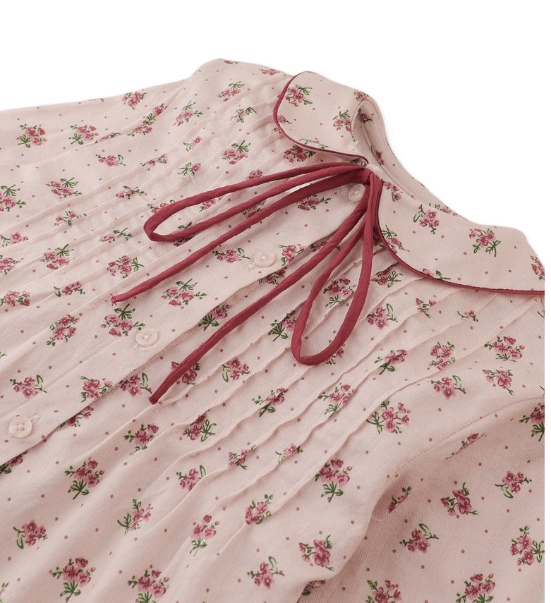 Pink Caridad Floral Blouse, view 3