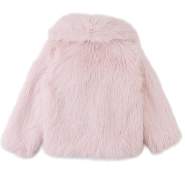 Pink Tabitha Faux Fur Coat, view 2
