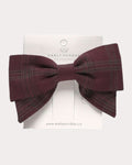 Plaid Chiara Bow