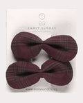 Plaid Penelope Bow