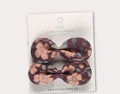 Purple Floral Penelope Bow