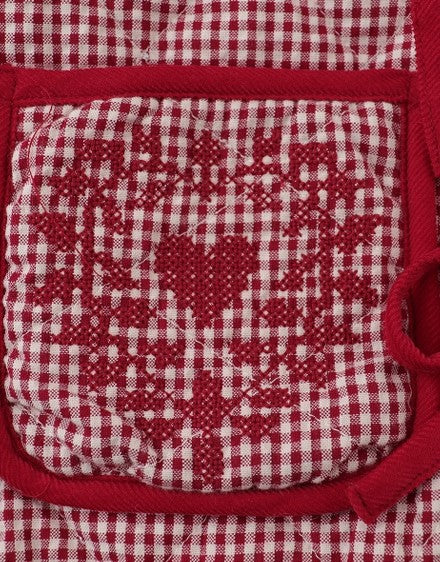 Red Lavinia Quilted Coat, view 3